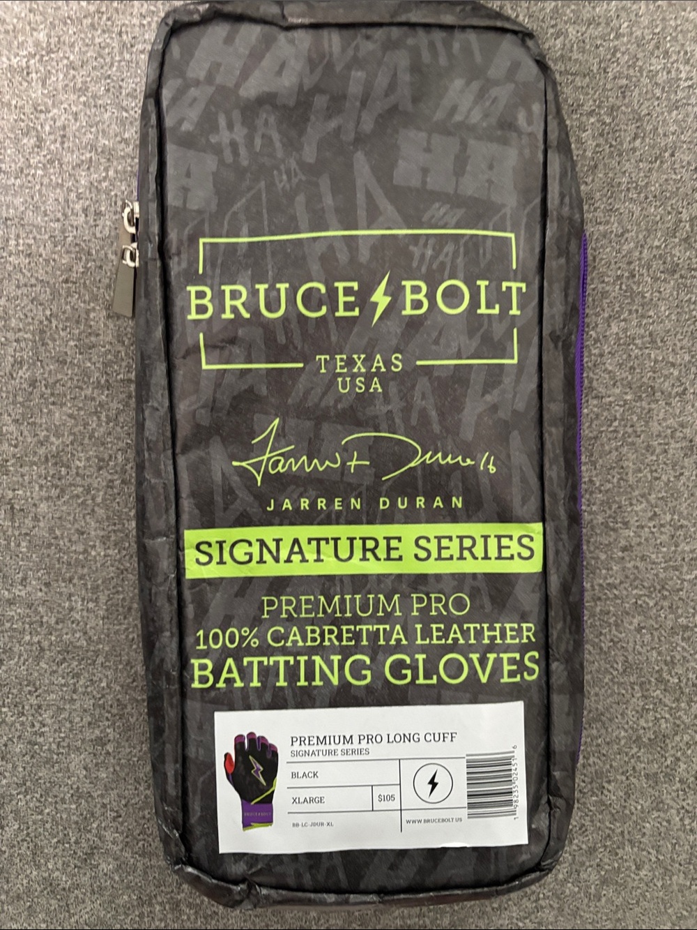 Bruce Bolt Signature Series Toiletry Bag – Black with Green Accents